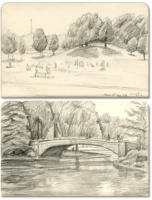 sketches of parks